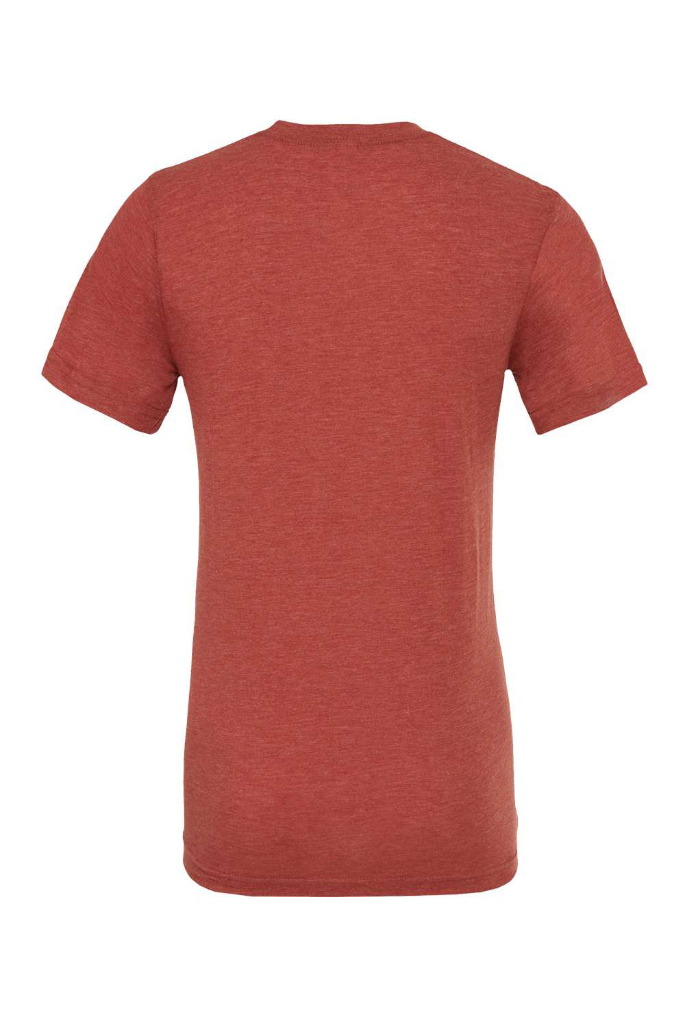 Bella + Canvas BC3413/3413C/3413 Mens Short Sleeve Crewneck T-Shirt Clay Red Flat Back