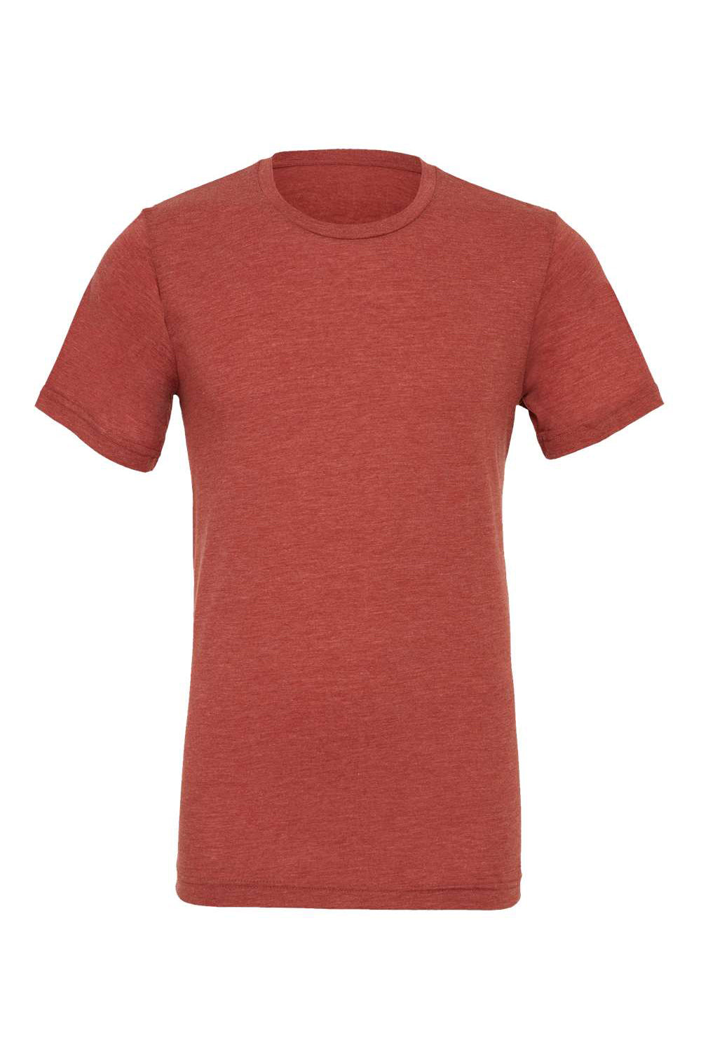 Bella + Canvas BC3413/3413C/3413 Mens Short Sleeve Crewneck T-Shirt Clay Red Flat Front