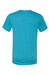 Bella + Canvas BC3415/3415C/3415 Mens Short Sleeve V-Neck T-Shirt Aqua Blue Flat Back