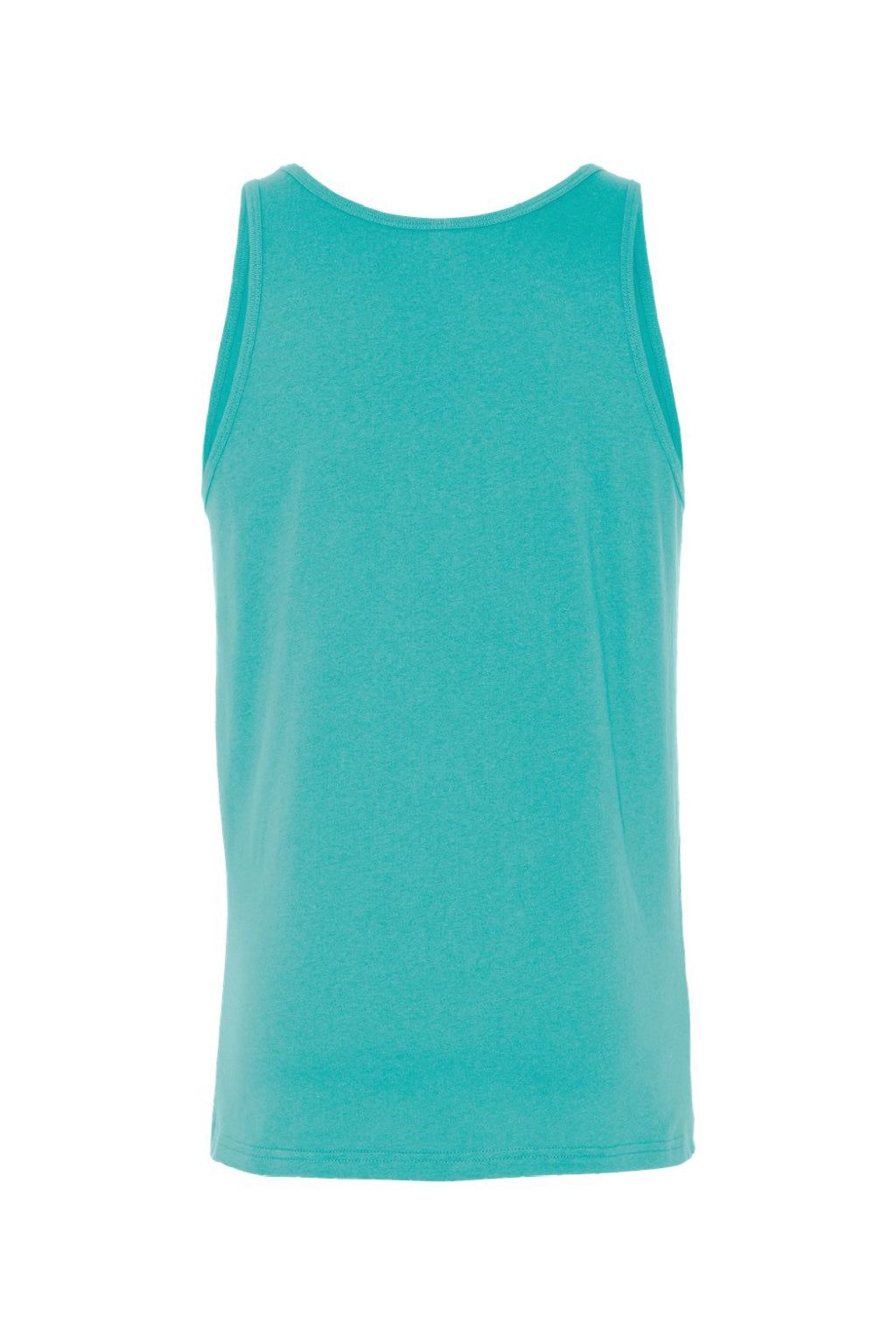 Bella + Canvas BC3480/3480 Mens Jersey Tank Top Teal Green Flat Back