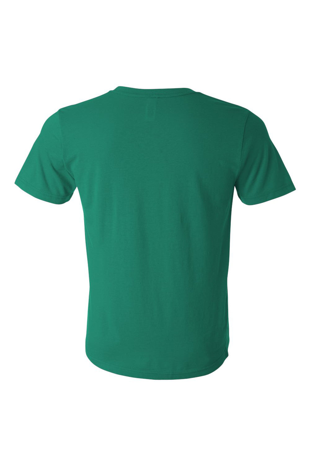 Bella + Canvas BC3650/3650 Mens Short Sleeve Crewneck T-Shirt Kelly Green Flat Back