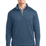 Nike Mens 1/4 Zip Sweatshirt - Starlight Blue