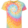 Dyenomite Youth Spiral Tie Dyed Short Sleeve Crewneck T-Shirt - Aerial Spiral - NEW
