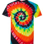 Dyenomite Mens Spiral Tie Dyed Short Sleeve Crewneck T-Shirt - Illusion - NEW