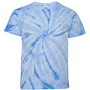 Dyenomite Youth Cyclone Pinwheel Tie Dyed Short Sleeve Crewneck T-Shirt - Columbia - NEW