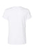 Augusta Sportswear 1790 Womens Moisture Wicking Short Sleeve V-Neck T-Shirt White Model Flat Back