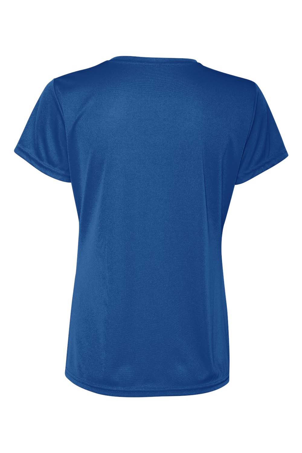 Augusta Sportswear 1790 Womens Moisture Wicking Short Sleeve V-Neck T-Shirt Royal Blue Model Flat Back