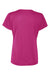 Augusta Sportswear 1790 Womens Moisture Wicking Short Sleeve V-Neck T-Shirt Power Pink Model Flat Back