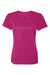 Augusta Sportswear 1790 Womens Moisture Wicking Short Sleeve V-Neck T-Shirt Power Pink Model Flat Front