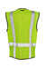 Kishigo 1509 Unisex Black Bottom Mesh Class 2 Vest Lime Green Flat Back