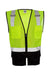 Kishigo 1509 Unisex Black Bottom Mesh Class 2 Vest Lime Green Flat Front