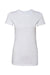 Bella + Canvas BC6004/6004 Womens The Favorite Short Sleeve Crewneck T-Shirt Solid White Flat Front