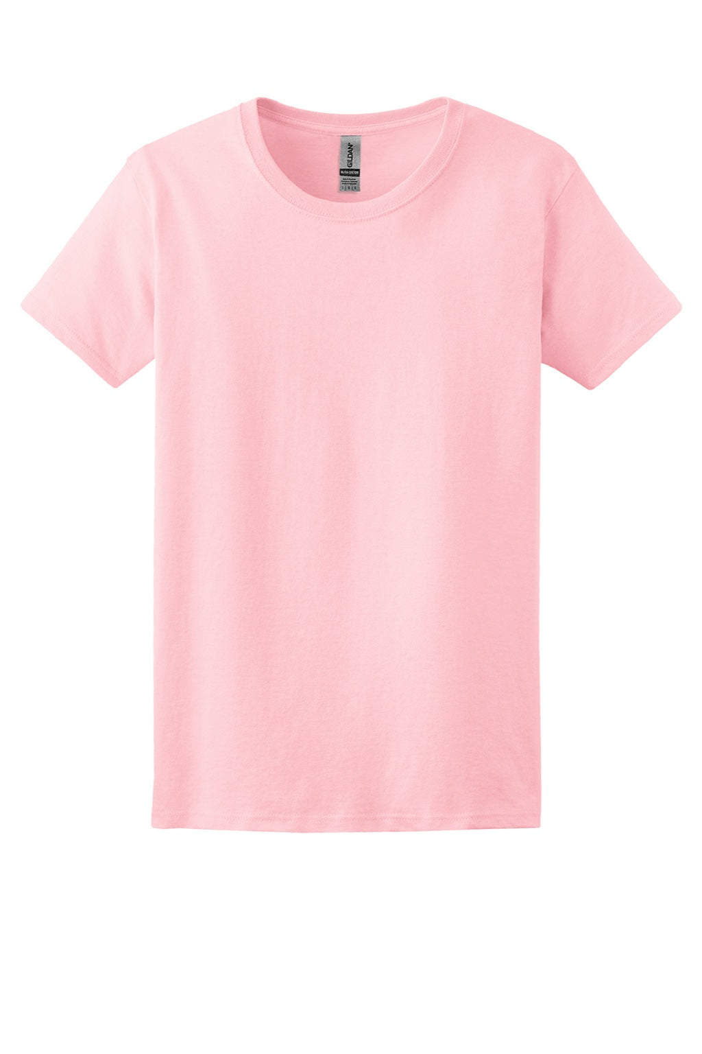 Gildan 2000L Womens Ultra Short Sleeve Crewneck T-Shirt Light Pink Flat Front