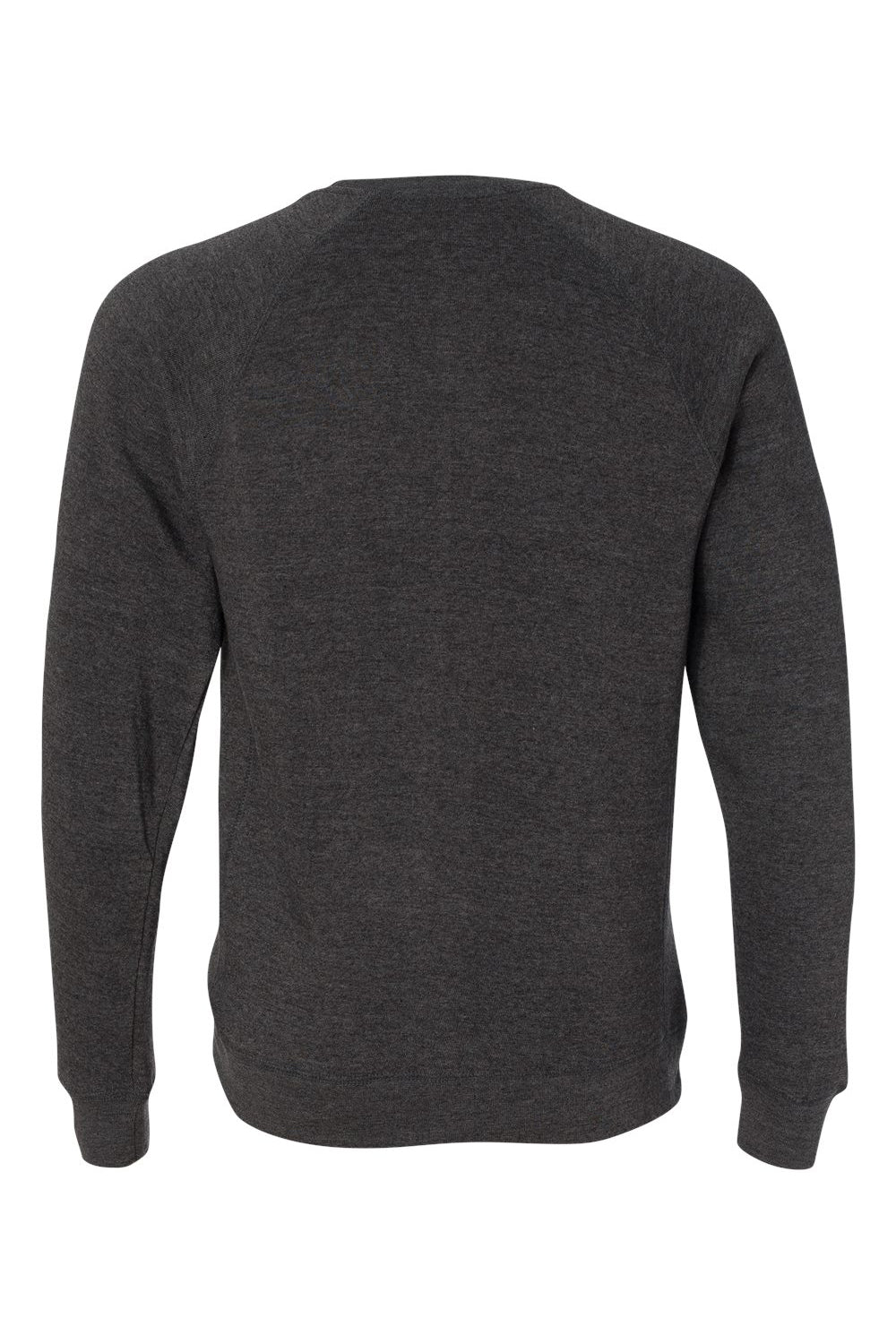 Independent Trading Co. PRM30SBC Mens Special Blend Crewneck Raglan Sweatshirt Carbon Grey Flat Back