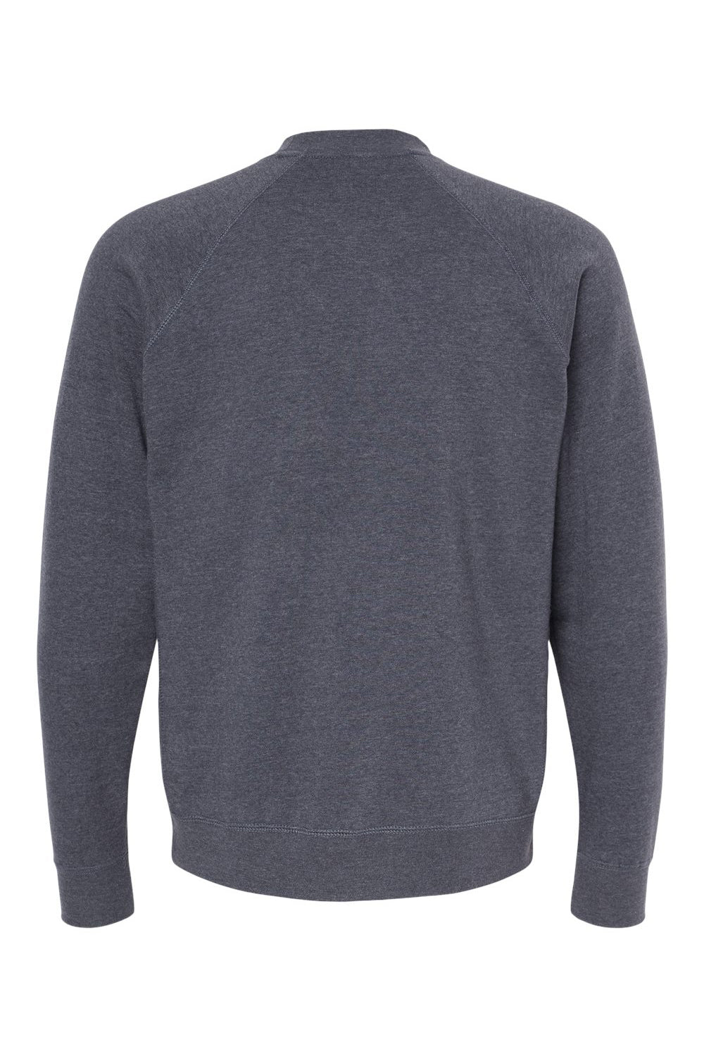 Independent Trading Co. PRM30SBC Mens Special Blend Crewneck Raglan Sweatshirt Midnight Navy Blue Flat Back