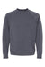 Independent Trading Co. PRM30SBC Mens Special Blend Crewneck Raglan Sweatshirt Midnight Navy Blue Flat Front