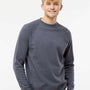 Independent Trading Co. Mens Special Blend Crewneck Raglan Sweatshirt - Midnight Navy Blue - NEW