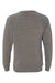 Independent Trading Company PRM30SBC Mens Special Blend Crewneck Raglan Sweatshirt Nickel Grey Flat Back