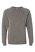Independent Trading Company PRM30SBC Mens Special Blend Crewneck Raglan Sweatshirt Nickel Grey Flat Front