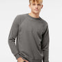 Independent Trading Co. Mens Special Blend Crewneck Raglan Sweatshirt - Nickel Grey - NEW