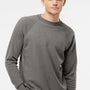 Independent Trading Company Mens Special Blend Crewneck Raglan Sweatshirt - Nickel Grey
