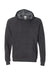 Independent Trading Company PRM33SBP Mens Special Blend Raglan Hooded Sweatshirt Hoodie w/ Pouch Pocket Carbon Grey Flat Front