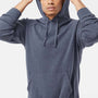 Independent Trading Company Mens Special Blend Raglan Hooded Sweatshirt Hoodie w/ Pouch Pocket - Midnight Navy Blue