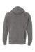 Independent Trading Company PRM33SBP Mens Special Blend Raglan Hooded Sweatshirt Hoodie w/ Pouch Pocket Nickel Grey Flat Back
