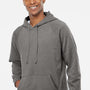 Independent Trading Company Mens Special Blend Raglan Hooded Sweatshirt Hoodie w/ Pouch Pocket - Nickel Grey
