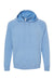 Independent Trading Company PRM33SBP Mens Special Blend Raglan Hooded Sweatshirt Hoodie w/ Pouch Pocket Pacific Blue Flat Front