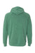 Independent Trading Company PRM33SBP Mens Special Blend Raglan Hooded Sweatshirt Hoodie w/ Pouch Pocket Sea Green Flat Back
