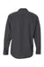 Burnside BU8200/8200 Mens Flannel Long Sleeve Button Down Shirt w/ Double Pockets Charcoal Grey Flat Back