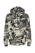 Independent Trading Company IND4000 Mens Hooded Sweatshirt Hoodie w/ Pouch Pocket Snow Camo Flat Front