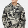 Independent Trading Company Mens Hooded Sweatshirt Hoodie w/ Pouch Pocket - Snow Camo