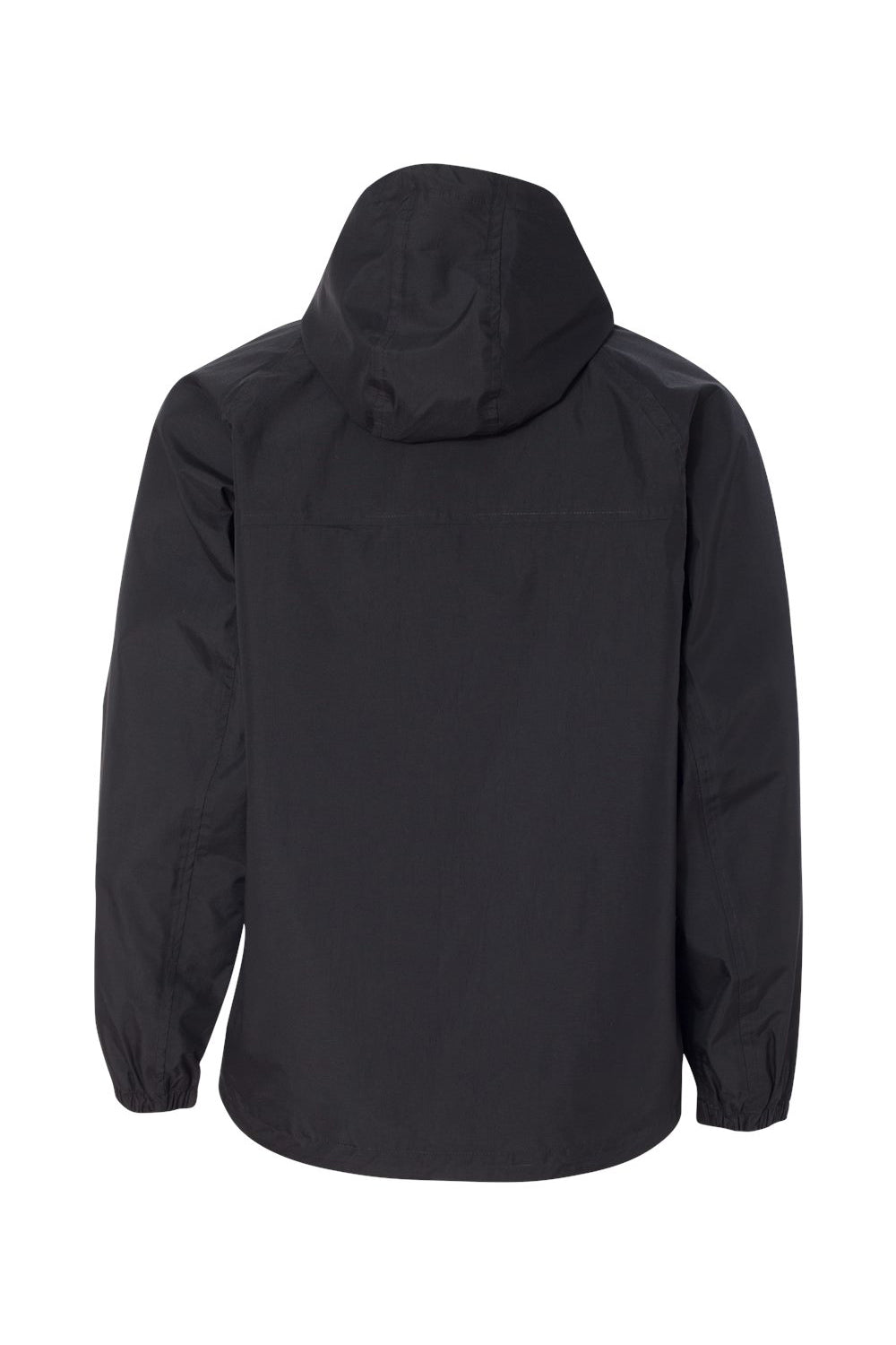 Dri Duck 5335 Mens Torrent Waterproof Full Zip Hooded Jacket Black Flat Back