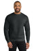 Port & Company PC78 Mens Core Pill Resistant Fleece Crewneck Sweatshirt Heather Black Model Front