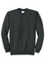 Port & Company PC78 Mens Core Pill Resistant Fleece Crewneck Sweatshirt Heather Black Flat Front