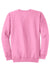 Port & Company PC78 Mens Core Pill Resistant Fleece Crewneck Sweatshirt Candy Pink Flat Back