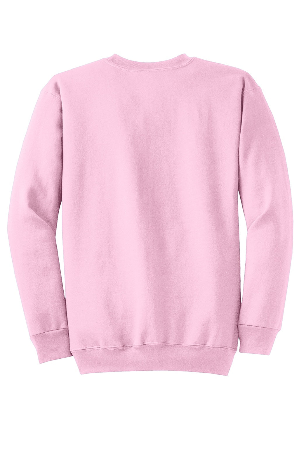 Port & Company PC78 Mens Core Pill Resistant Fleece Crewneck Sweatshirt Cherry Blossom Pink Flat Back