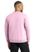Port & Company PC78 Mens Core Pill Resistant Fleece Crewneck Sweatshirt Cherry Blossom Pink Model Back