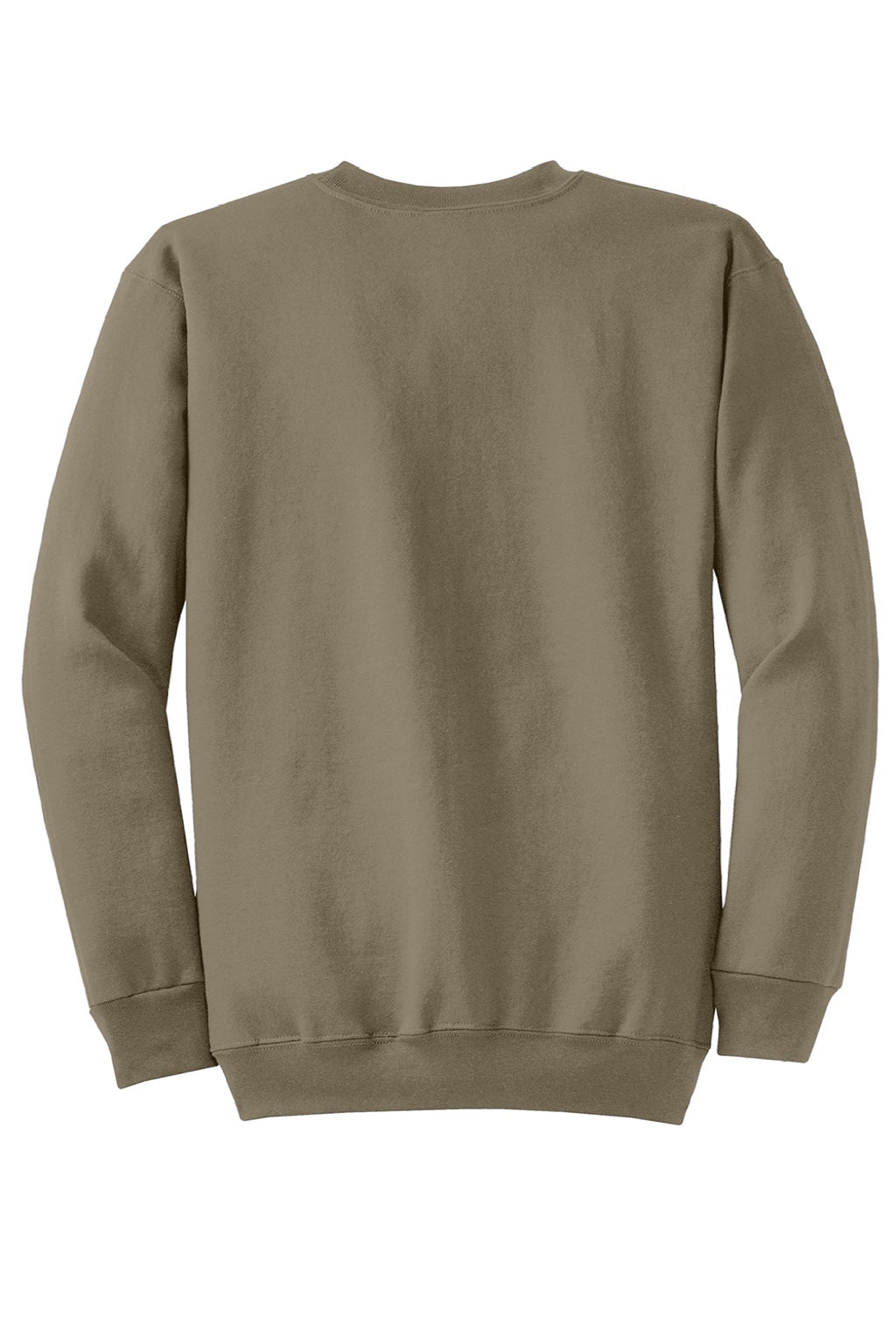 Port & Company PC78 Mens Core Pill Resistant Fleece Crewneck Sweatshirt Coyote Brown Flat Back