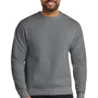 Port & Company Mens Core Pill Resistant Fleece Crewneck Sweatshirt - Heather Graphite Grey