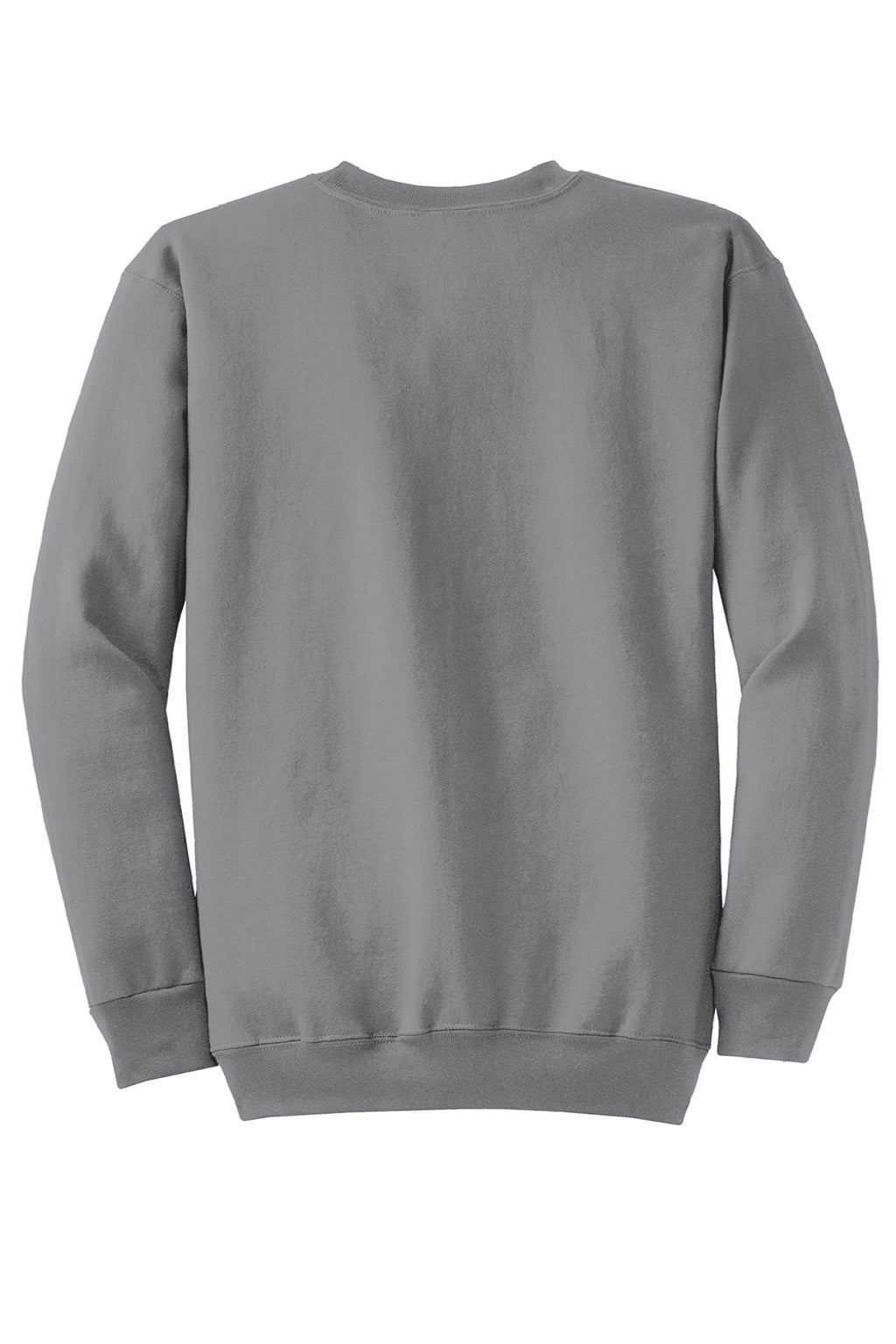 Port & Company PC78 Mens Core Pill Resistant Fleece Crewneck Sweatshirt Medium Grey Flat Back