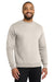 Port & Company PC78 Mens Core Pill Resistant Fleece Crewneck Sweatshirt Natural Model Front