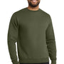Port & Company Mens Core Pill Resistant Fleece Crewneck Sweatshirt - Olive Drab Green