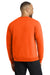 Port & Company PC78 Mens Core Pill Resistant Fleece Crewneck Sweatshirt Safety Orange Model Back