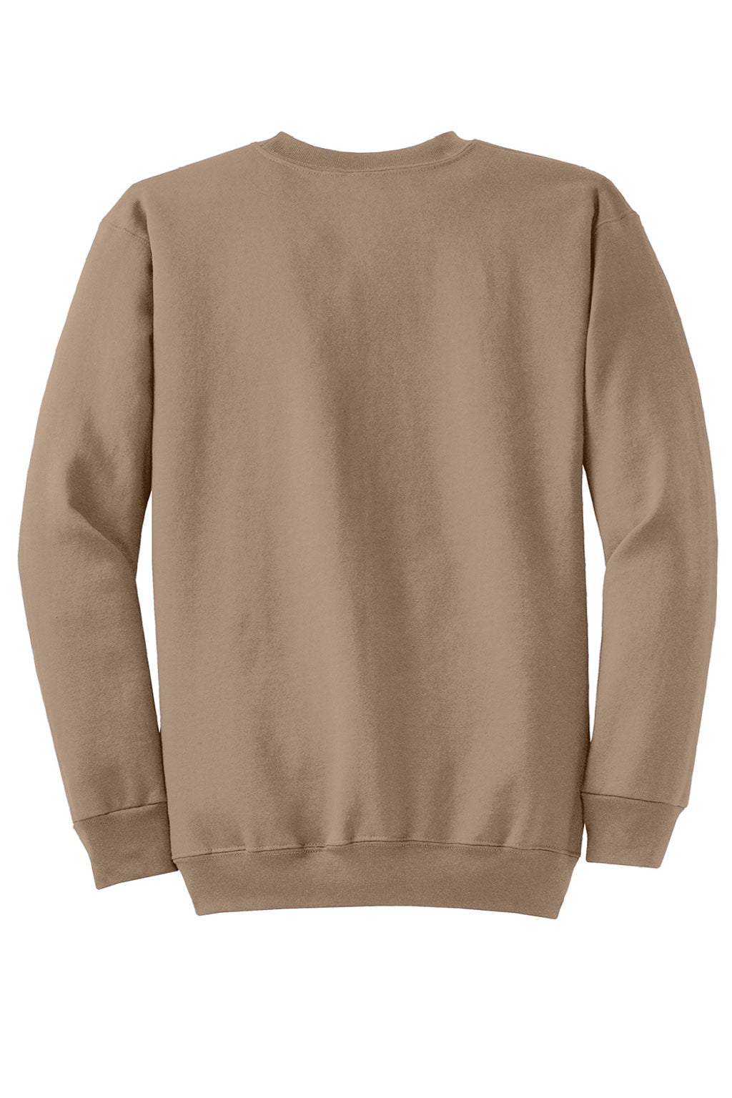 Port & Company PC78 Mens Core Pill Resistant Fleece Crewneck Sweatshirt Sand Brown Flat Back
