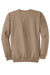 Port & Company PC78 Mens Core Pill Resistant Fleece Crewneck Sweatshirt Sand Brown Flat Back