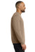 Port & Company PC78 Mens Core Pill Resistant Fleece Crewneck Sweatshirt Sand Brown Model Side