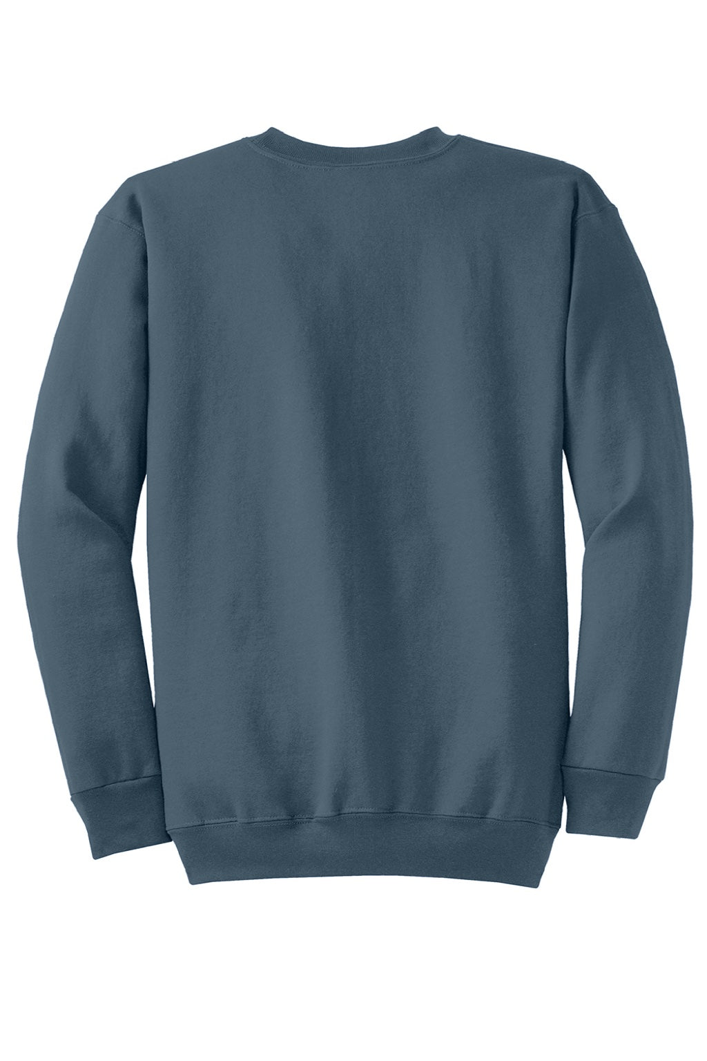 Port & Company PC78 Mens Core Pill Resistant Fleece Crewneck Sweatshirt Steel Blue Flat Back
